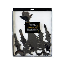 Load image into Gallery viewer, Mystical Black Glittered Hanging Chandelier