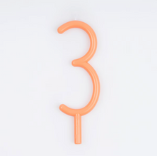 Load image into Gallery viewer, Slim number 3 Candle