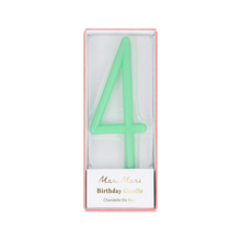 Load image into Gallery viewer, Slim number 4 Candle