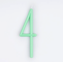 Load image into Gallery viewer, Slim number 4 Candle