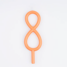 Load image into Gallery viewer, Slim number 8 Candle