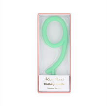 Load image into Gallery viewer, Slim number 9 Candle