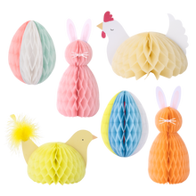 Load image into Gallery viewer, Easter Honeycomb Decorations