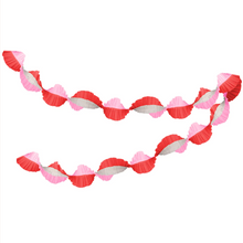 Load image into Gallery viewer, Pink & Red Stitched Streamer