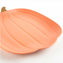 Load image into Gallery viewer, Reusable Bamboo Pumpkin Plate