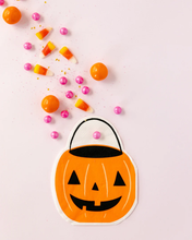 Load image into Gallery viewer, Trick or Treat Pumpkin Bucket Napkin (ULTIMOS 2 PAQUETES)