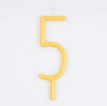 Load image into Gallery viewer, Slim number 5 Candle
