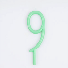 Load image into Gallery viewer, Slim number 9 Candle
