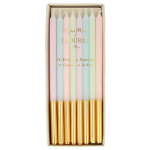 Load image into Gallery viewer, Meri Meri x Ladurée Paris Gold Dipped Candles
