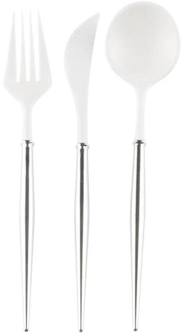Silver Bella Assorted Plastic Cutlery