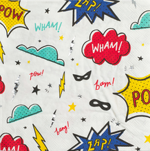 Load image into Gallery viewer, Superhero Large Napkins
