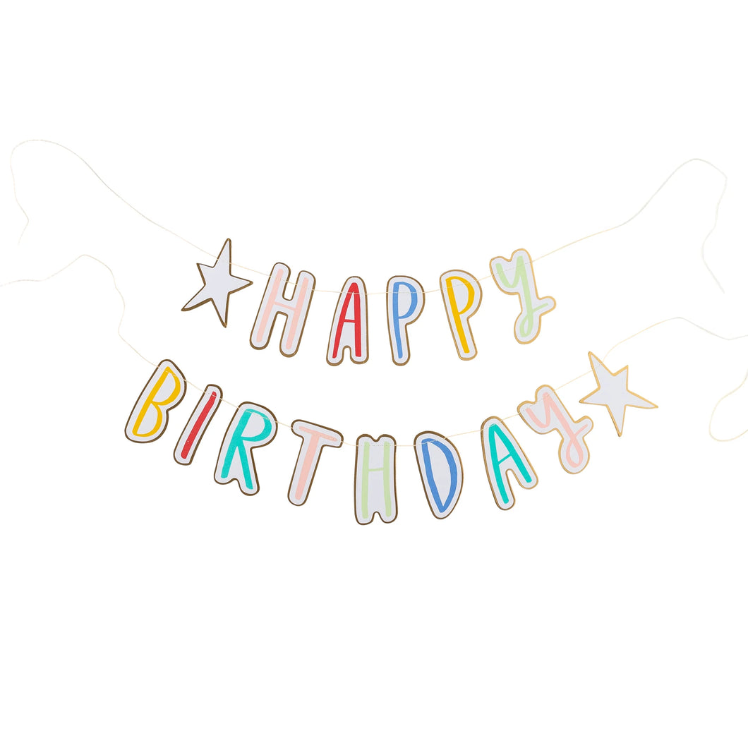 Oui Party Happy Birthday Banner Set