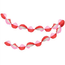 Load image into Gallery viewer, Pink &amp; Red Stitched Streamer
