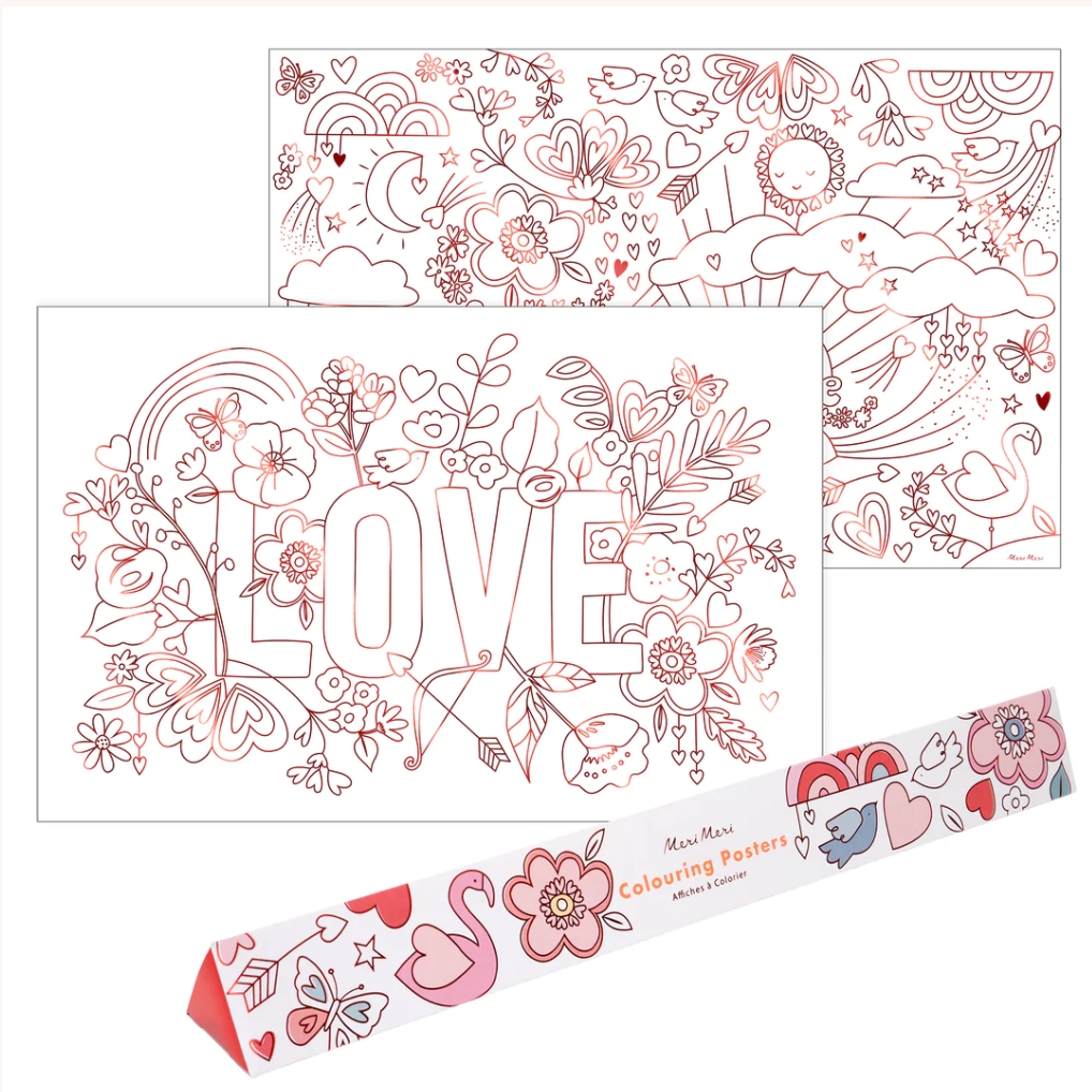 Valentine Coloring Posters