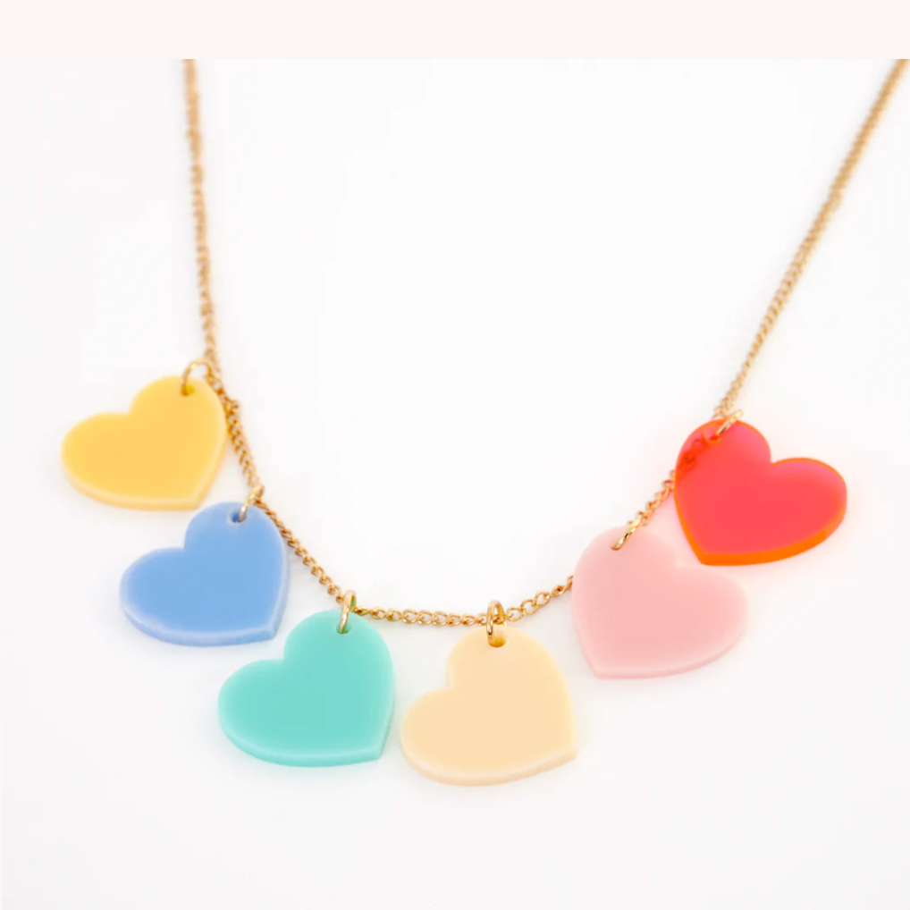 Rainbow Heart Necklace