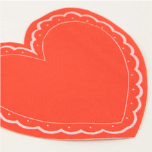 Load image into Gallery viewer, Lacy Heart Small Napkins
