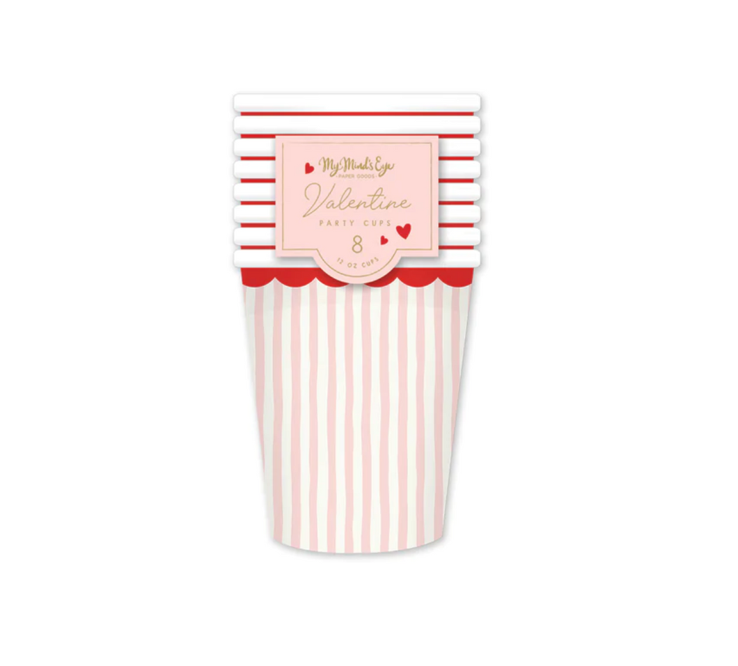 valentine Hearts Paper Cups