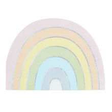 Load image into Gallery viewer, Pastel and Iridecent Rainbow Napkins

