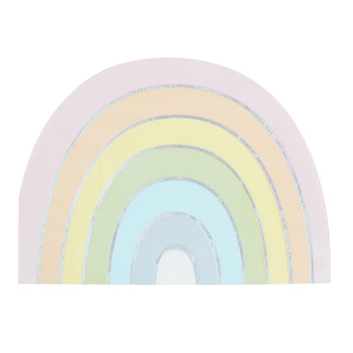 Pastel and Iridecent Rainbow Napkins